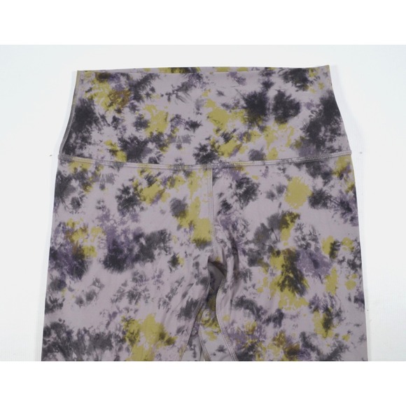 Lululemon Leggings Women's Size 8 Gray Black‎ Green Splotchy  Inseam 23.5" - Picture 4 of 10